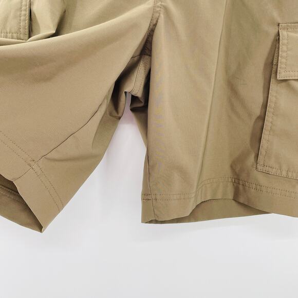 Chaps Beige Khaki Cargo Front & Side Pocket Classic Shorts 32 - Picture 6 of 10